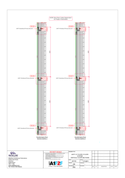 UNITY A1 FLOOR 2 FLOOR
SYSTEM
VERTICAL FLOOR SECTIONS