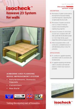 Isocheck Isowave 23 for Walls - Data Sheet v2.15
