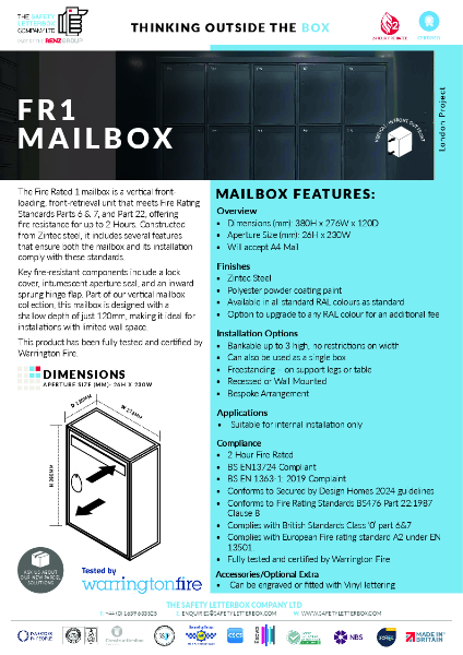 FR1 Mailbox Specification