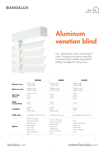 Aluminum Venetian Blinds