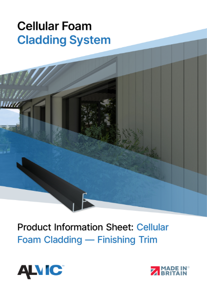 Product Information Sheet: Finishing Trims - Cellular Foam Cladding System