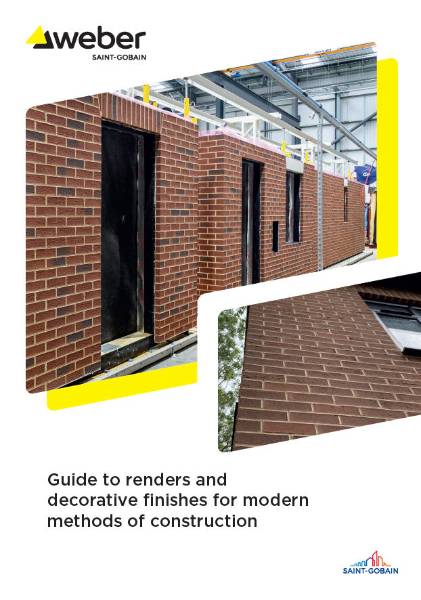 Guide to renders and
decorative finishes for modern
methods of construction (MMC)