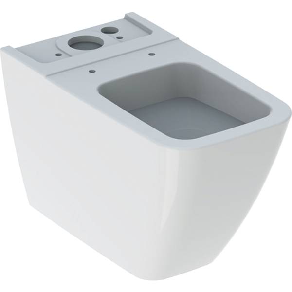 iCon Square Floor-Standing WC For Close-Coupled Exposed Cistern, Washdown, Back-To-Wall, Shrouded