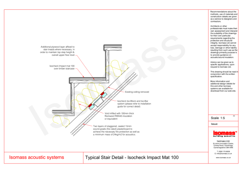 Typical Stair Detail - Impact Mat 100