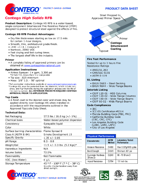 High Solids Product Data Sheet