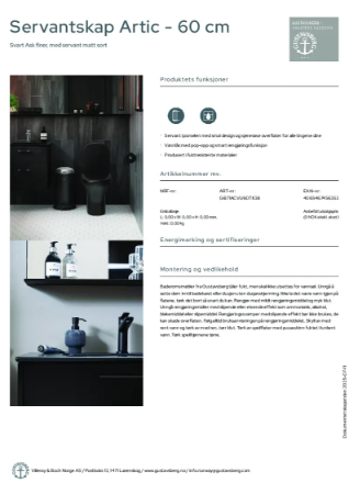 Servantskap Artic - 60 cm