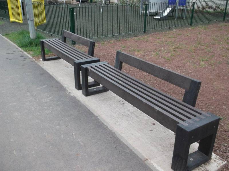Canvas straight bench