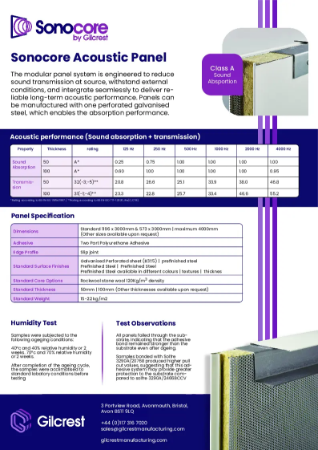 Sonocore Data Sheet
