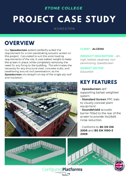 Speedscreen - Etone College