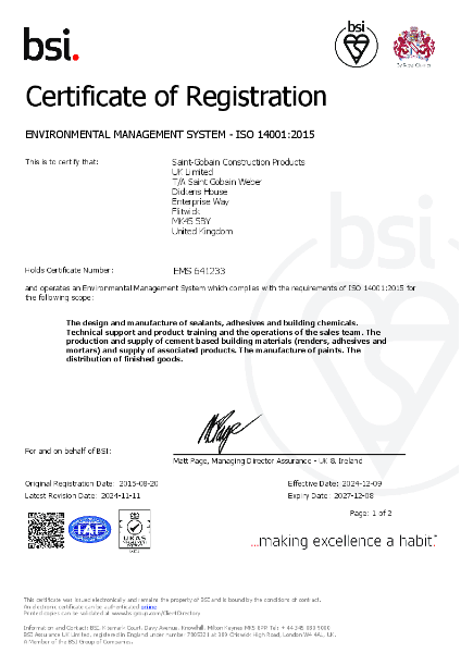 ISO 14001:2015 Environmental Management System