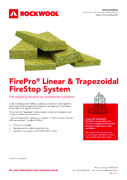 FirePro®Linear & Trapezoidal - Datasheet