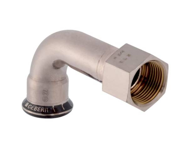 Geberit Mapress CuNiFe Bend Adaptor 90° With Female Thread