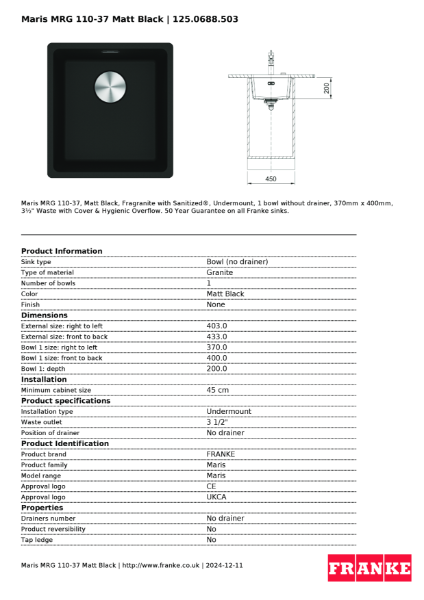 Product Sheet 125.0688.503