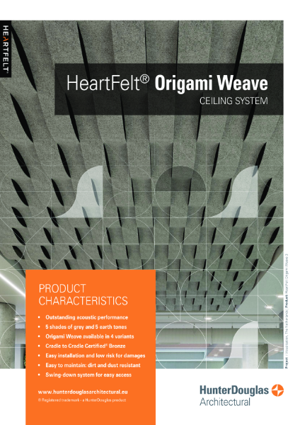 HeartFelt® Origami Weave - Technical Sheet