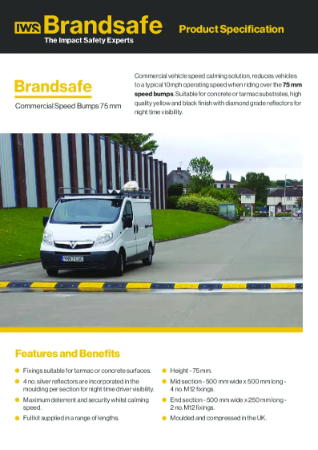 Speed Bumps (Commercial Vehicles) - Brandsafe Spec Sheet