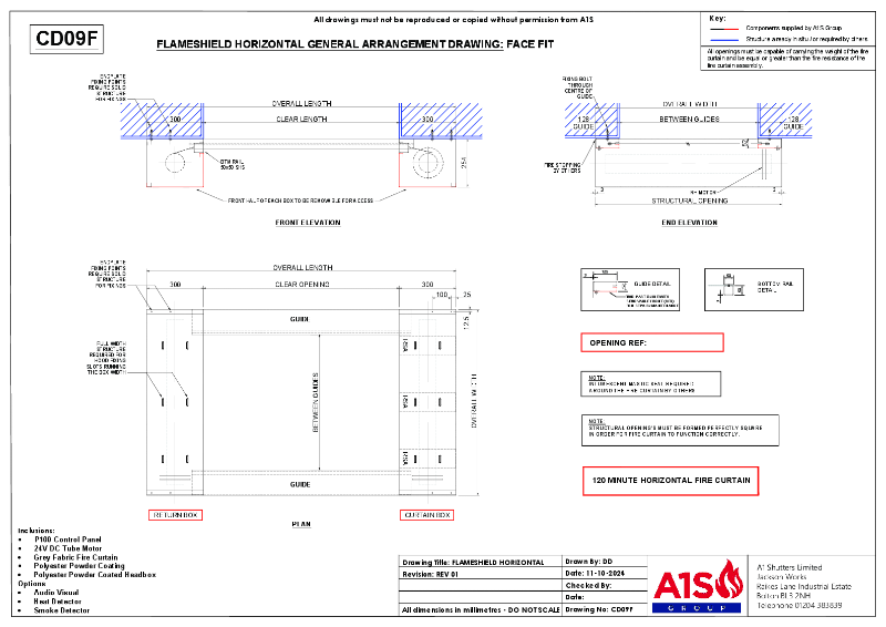 A1S Group Drawing Horizontal (Face Fit) CD09F