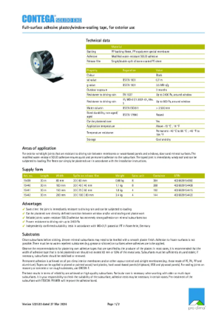 Contega Solido Exo Technical Datasheet
