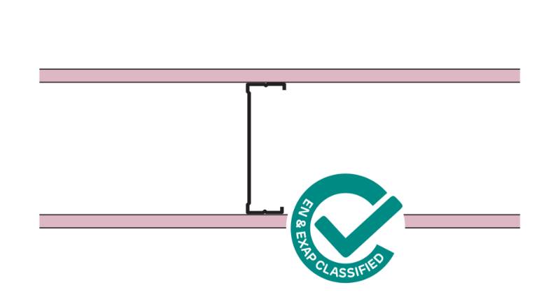 Siniat Single Frame Metal Stud Partition CS14R-15F
