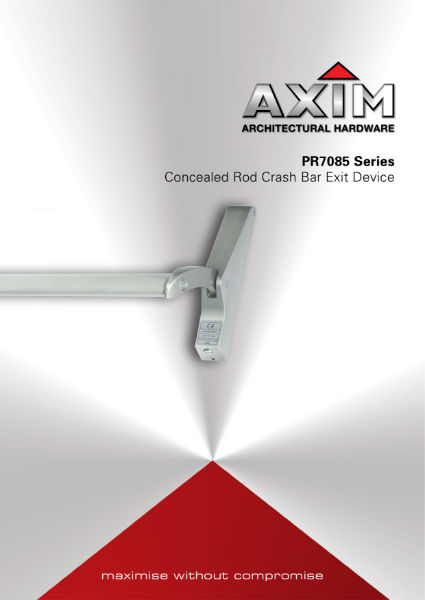 Axim PR-7100 Series Panic Exit Device