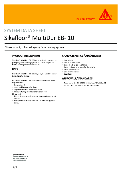 Sikafloor® MultiDur EB-10