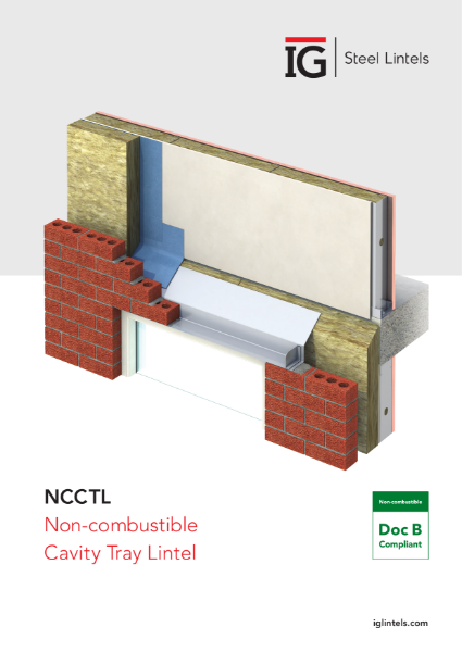 NCCTL Non Combustible Cavity Tray Lintel