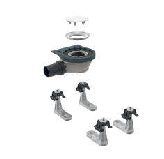 Geberit shower drain with 4 feet, for Setaplano shower surface, depth of water seal 50 mm