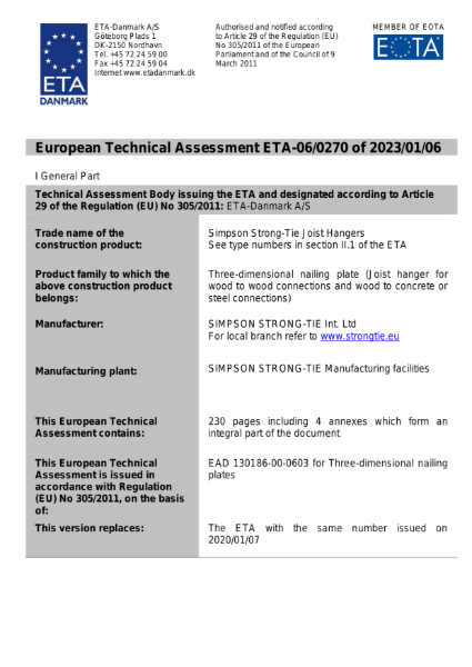 European Technical Approval (ETA)