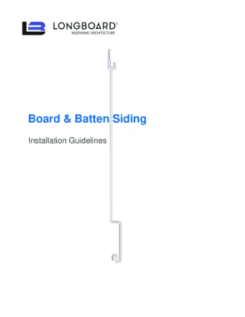 Board & Batten Install Guide