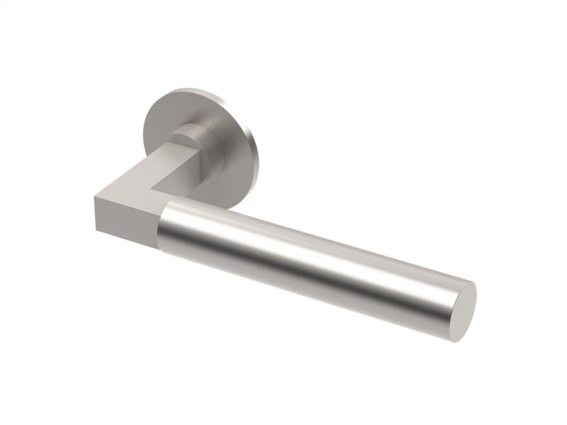 HUKP-0101-62 - Straight Lever Handle 148 mm  - 22 mm Ø  Straight 4 mm rose SSS - Door handle