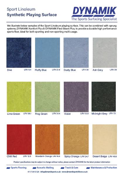 DYNAMIK - Lino Sports Flooring Colours