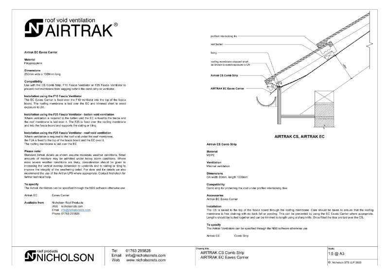 AIRTRAK CS Technical Data Sheet