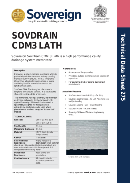 CDM3 Lath TDS