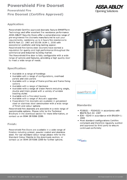 Powershield Fire Doorsets