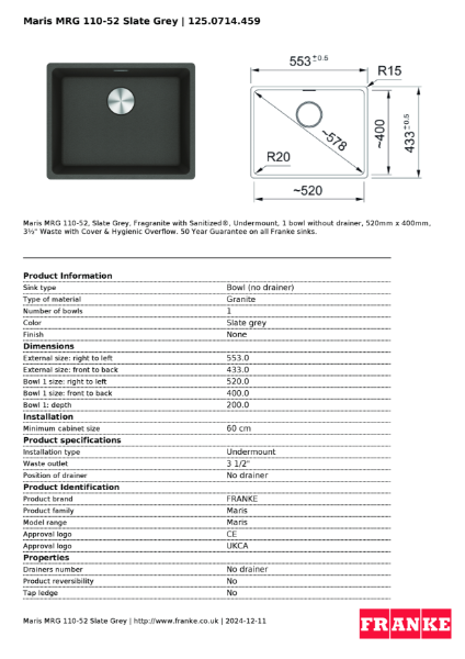 Product Sheet 125.0714.459