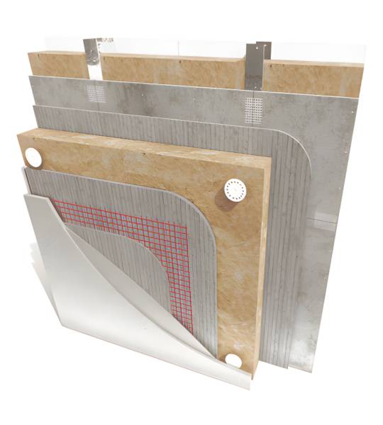 LicataTherm Steel Frame Mineral Wool Silicone Render External Wall Insulation System