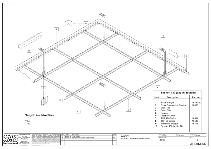 SAS130 Trugrid Isometric Application