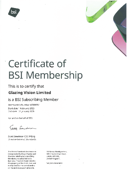 Certificate of BSI Membership
