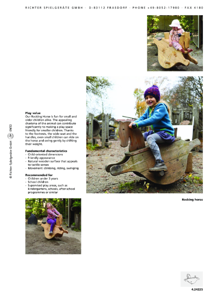 Timberplay Animals - Rocking Horse - Datasheet