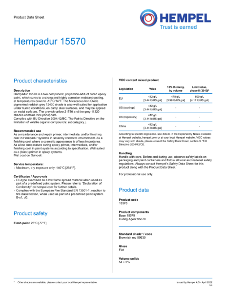 Hempadur 15570 - Epoxy Primer
