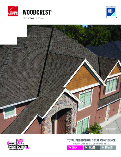 Woodcrest Shingles Data Sheet