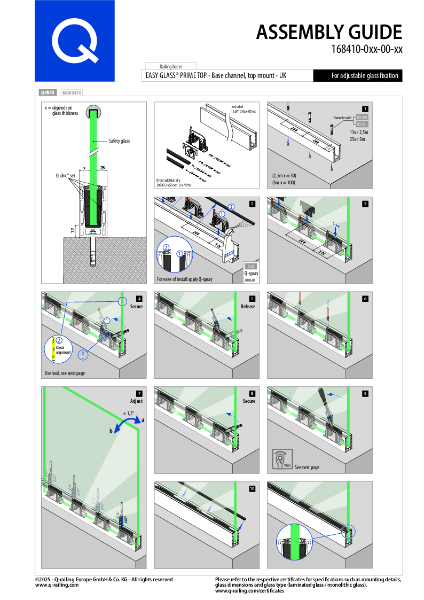 168410 - Easy Glass Prime Top - top mount - Manual - UK ONLY