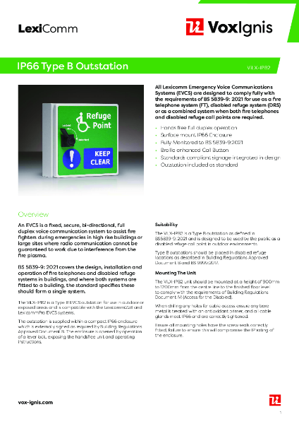 ViLX-IPB2 Datasheet
