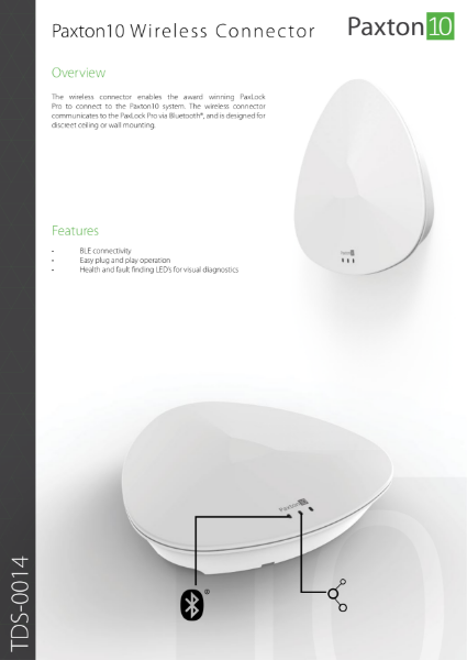 Paxton10 Wireless Connector - instructions