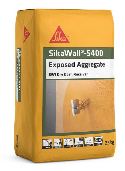 SikaWall®-5400 Exposed Aggregate - Render