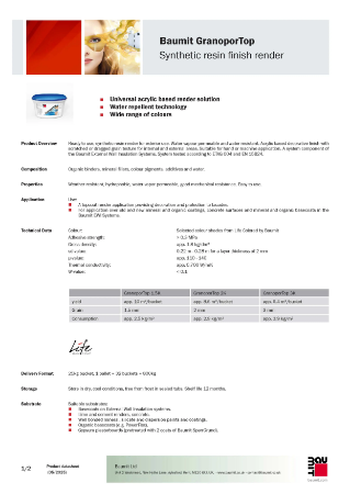 Baumit GranoporTop PDS