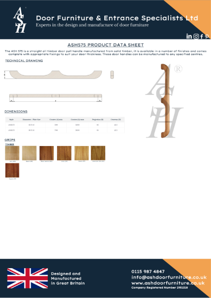 ASH575 Product Data Sheet