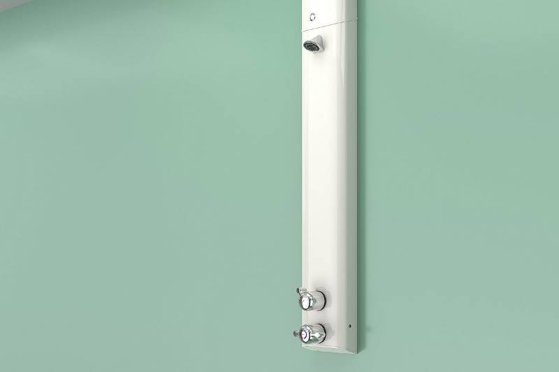 Shower Assembly with Dual Controls, Vandal and Ligature Resistant Head (incl. ILTDU)