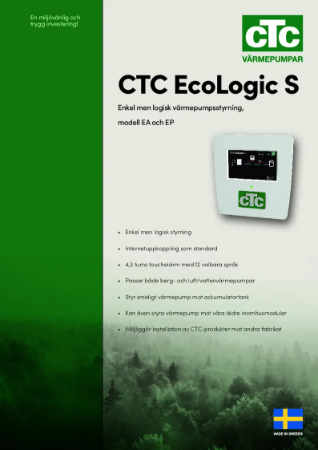 CTC EcoLogic S Produktblad