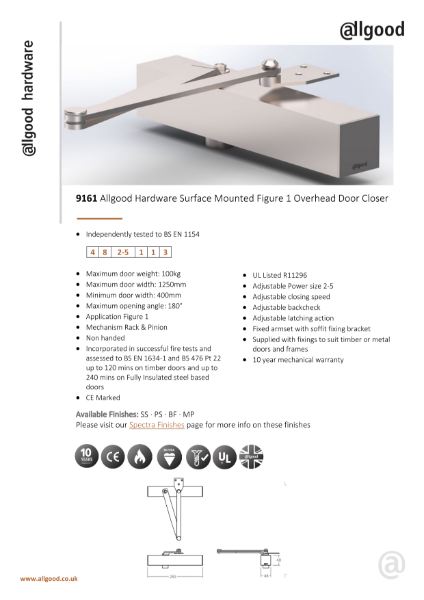 9161-Datasheet Iss05 Non CF