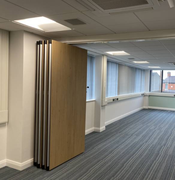 Dorma Variflex Manual Acoustic moveable wall - Cannock (Scotland) GP Surgery